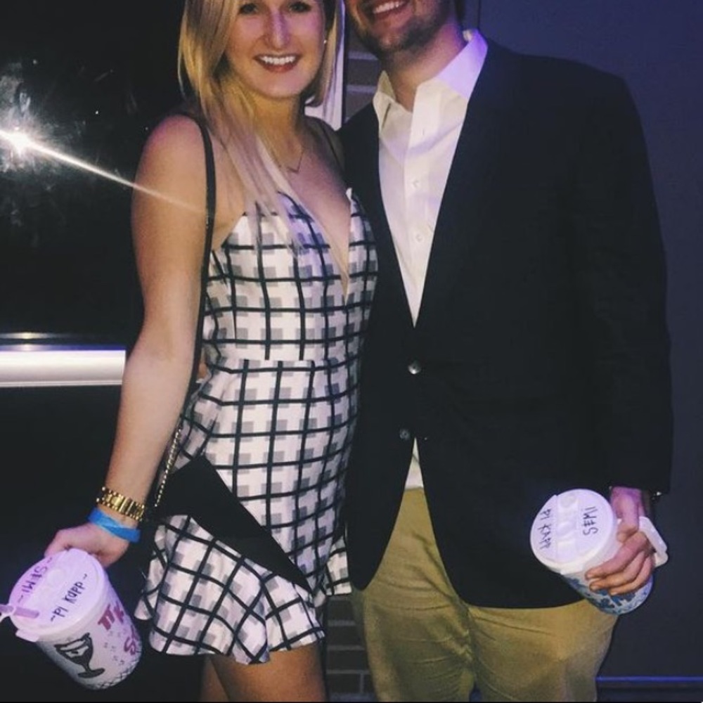 Checkered dress from Revolve